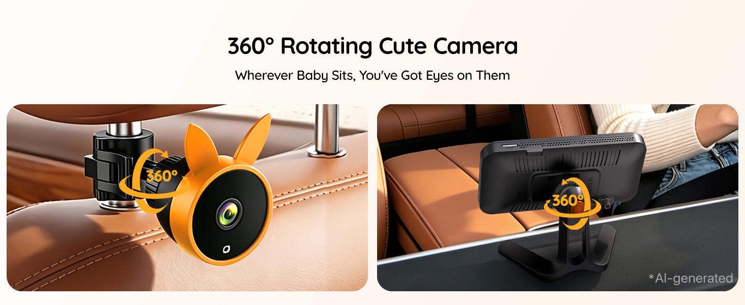 Baby Car Camera, Backseat Monitor Car Seat Mirror