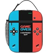 WOEMOZAP Game Insulated Lunch Box,Game Console Kids Lunch Bag For Boys Girls,Reusable Portable Ki...