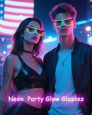 glow glasses for neon party