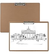 2PCS Extra Large Clipboard, 13’’ x 17’’ Clipboard, A3 Horizontal Wooden Low Profile Clip Art Clip...