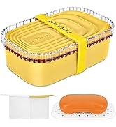 QIUYMEI Soap Holder, Travel Soap Container with Lid,Strong Sealing Leak Proof Portable Soap Dish ...