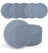 KQCXIK 6 Inch Premium Ceramic Mesh Sanding Discs 30 PCS, 60/80/120/180/240 Grit, Dust Free Hook a...