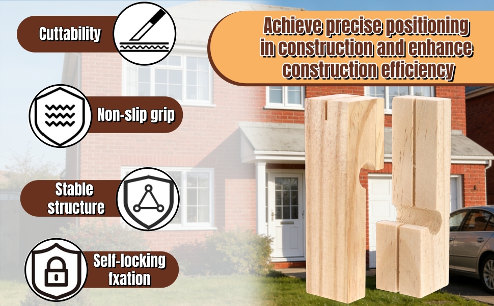Wood Masonry String Line Block