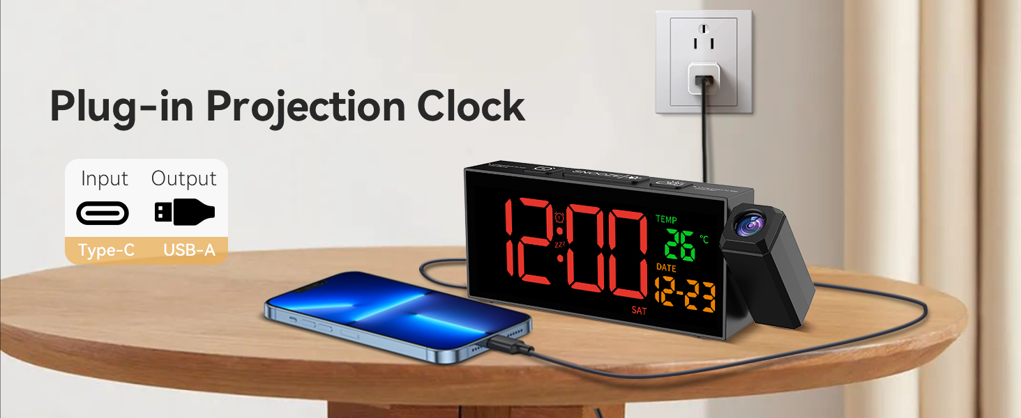 Mains Powered Alarm Clocks