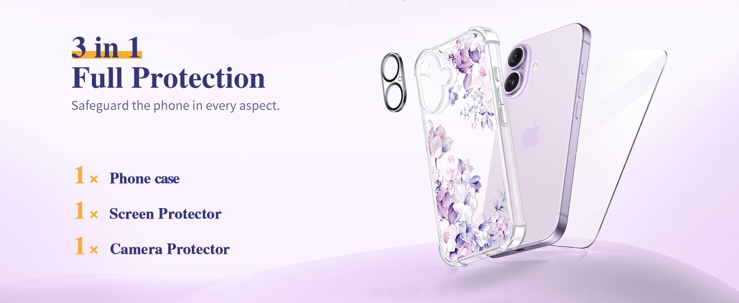 GVIEWIN Case Compatible with iPhone 17 Case
