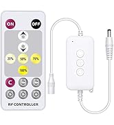 EMITEVER RF Remote Dimmer for Single Color LED Strip Lights,14-Key Wireless Remote and Controller...