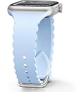 Sunnywoo Lace Sport Silicone Band Compatible with Apple Watch 38mm 40mm 41mm 42mm 44mm 45mm 46mm ...