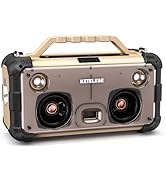 Unique CD Player with 4 Glass Diaphragms Speakers, Portable Bluetooth Speaker Powerful Sound, FM ...