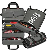 Heavy-duty Tool Roll Bag - Small Tool Bag Organizer, 4 Detachable Tool Pouches including Wrench R...