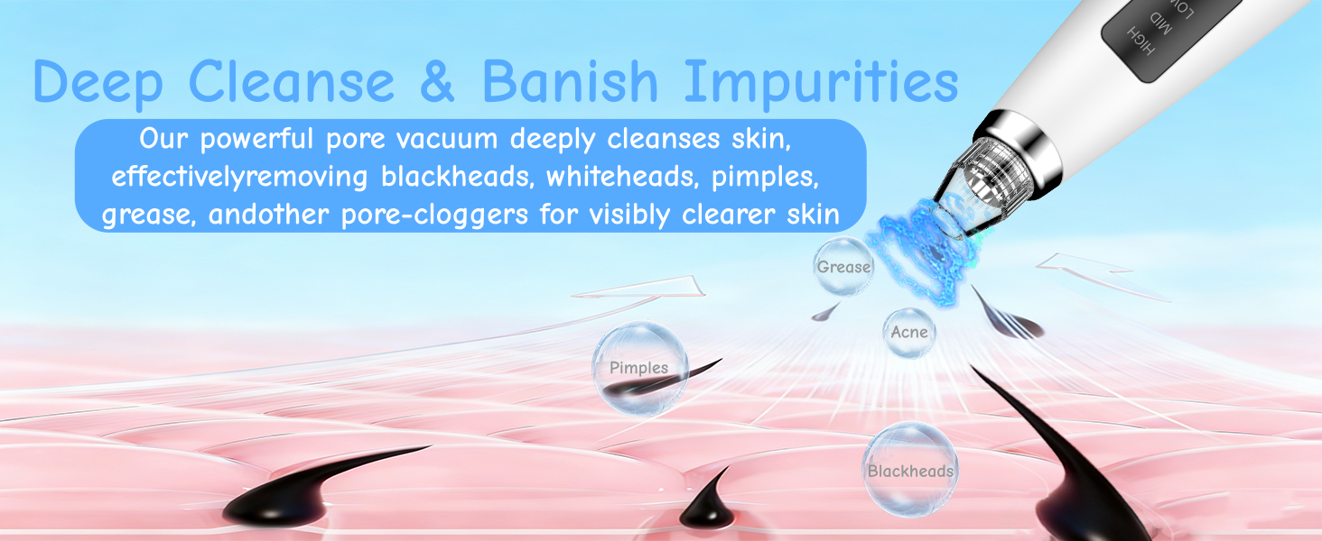 powerful pore vacuum deeply cleanses skin