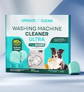 Uproot Clean Washing Machine Cleaner Tablets Ultra - 40% Stronger Formula: Designed for Pet Owner...