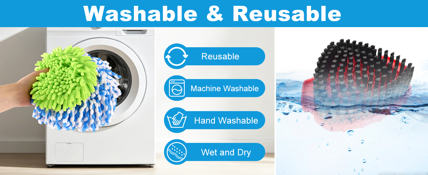 Mop Replace Heads Compatible with O-Cedar RinseClean 2 Tank Spin Mop System
