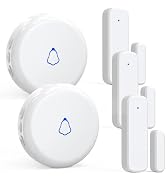 Wieless Door Bells Chimes, AMHEY Door Chime Doorbell with 700ft Operate Range 58 Chimes 5 Volume ...