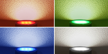rgbw led puck lights with remote color changing under cabinet lighting multicolor counter lights