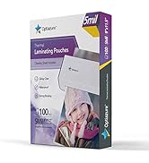 Optiazure Thermal Laminating Pouches 9"x11.5" Inches, 5mil 100Pack, Clear, Letter Size