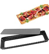 Cyimi Rectangular Tart Pan 14 Inch Nonstick Quiche Pie Pan with Removable Bottom Tart Pan for Pie...