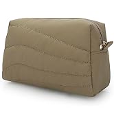 E-Tree Quilted Makeup Bag, Puffer Zipper Cosmetic Bag, Travel Size Makeu up Case Organizer, Cute ...