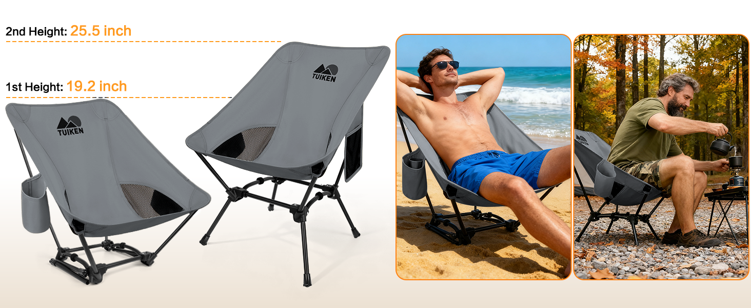 camping chair lightweight with cup holder