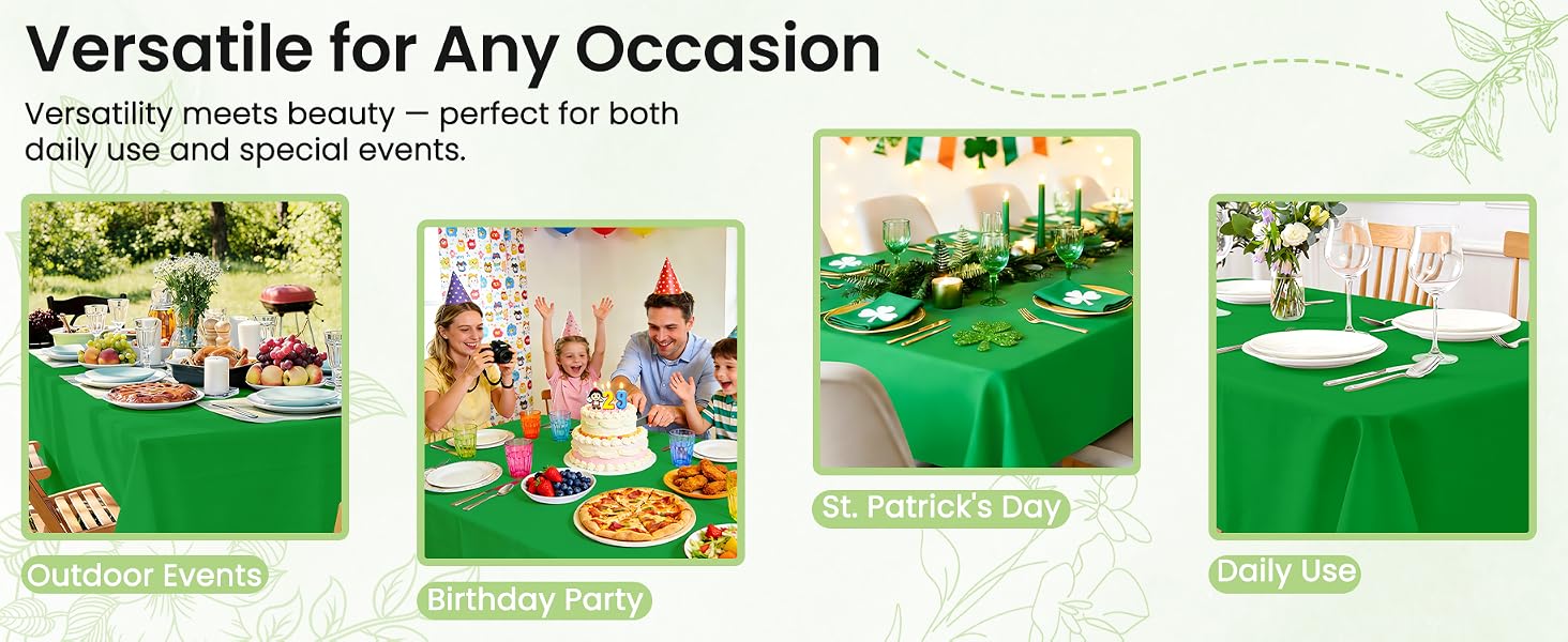 Tablecloths Plastic Cover
