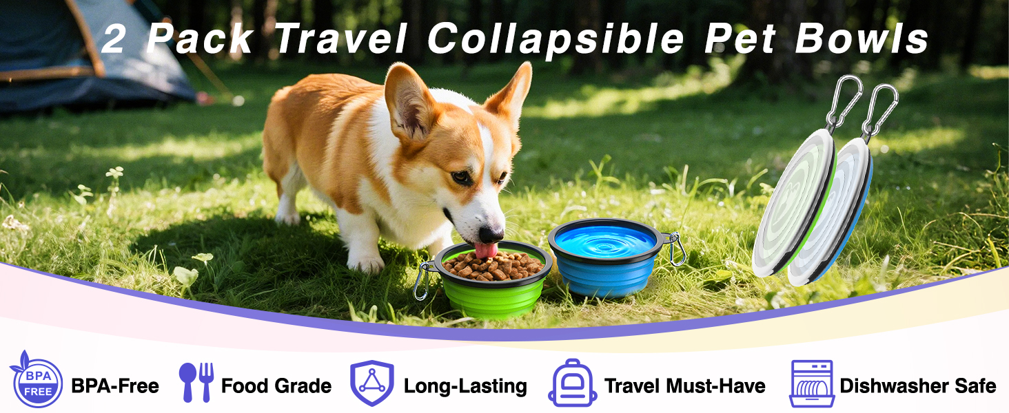 collapsible dog bowls
