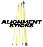 Callaway Alignment Stix, Golf Swing Trainer, Yellow, 48 Inches, (Set of 2)