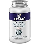 BTAS Brake Synthetic Ceramic Grease 8 oz,Anti Seize&Squeal Caliper Pad Pin Parts Assembly Lubrica...