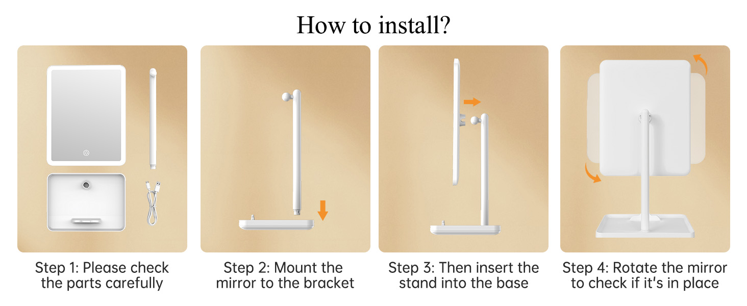 make up vanity mirror with lights
