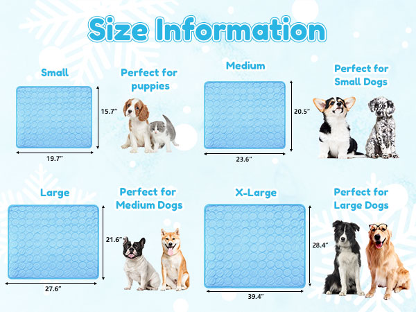 Dog Cooling Mat, Pet Cooling Pads for Dogs Cats Washable Summer Kennel Mat
