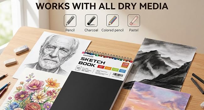 sketchbook for all dry media