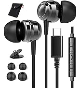 USB C Headphones, USB C Earbuds, USB Type C Earphone USB C Headphone Plug Noise Canceling in-Ear ...