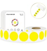 1’’ Circle Thermal Sticker Labels Round Self-Adhesive Direct Thermal Labels Paper Roll Thermal St...