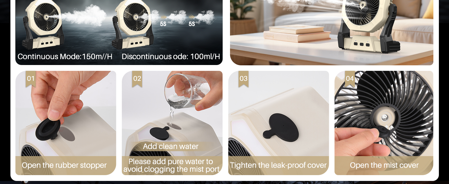outdoor misting fan