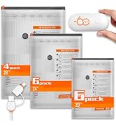 16 Packs Vacuum Seal Bags with USB/Type-C Pump, 3 Sizes Travel Vacuum Storage Bags for Clothing, ...