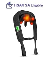 CuPiLo Cordless Neck Massager HSA Eligible FSA, Upgarded Deep Tissue Kneading Shoulder Massager w...