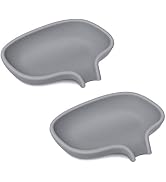 SUBEKYU Soap Dish with Draining Tray, Silicone Soap Holder Saver for Shower/Bathroom, Keep Soap B...