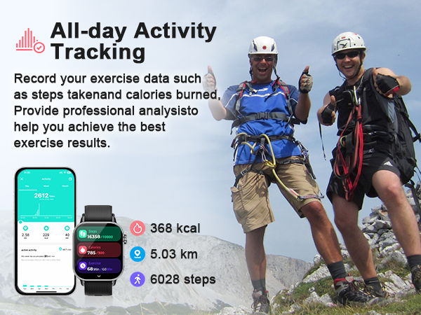 As a step tracker, it will continuously record your daily steps, distance and calorie consumption
