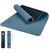 Gruper Yoga Mat Non Slip, Eco Friendly Fitness Exercise Mat with Carrying Strap,Pro Yoga Mats for...