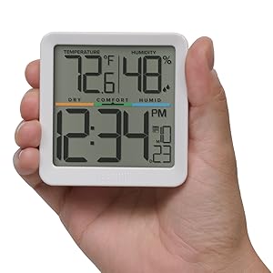 Lacrosse, la crosse, 302-1408, temperature, digital, thermometer, indoor comfort, humidity