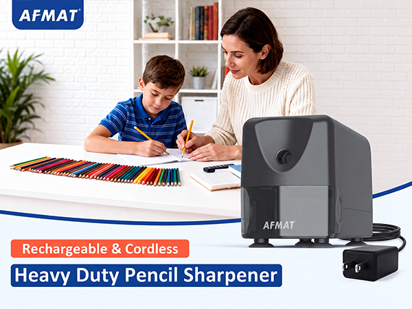 AFMAT PSD3 Cordless Pencil Sharpener Heavy Duty