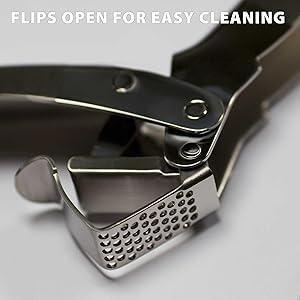 easy to clean garlic press