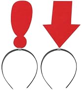 Beaupretty 2pcs Arrow Boppers Arrowhead Elastic Hairbands Novelty Hair Hoops Funny Headband for H...