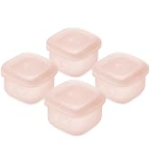 Olababy Clear Sense Silicone Storage Containers 4pk for Baby Food, Snacks, Formula, Puree, Sauce ...