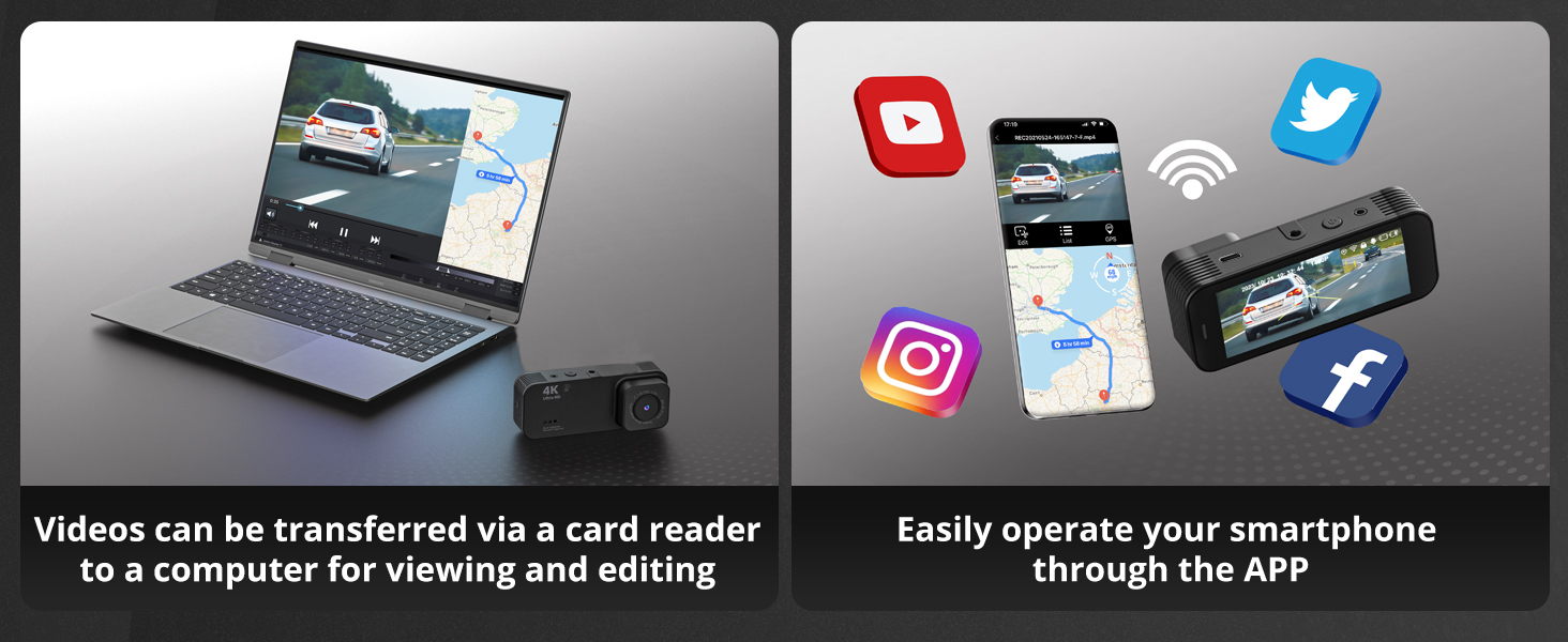 Kyltoor wifi dash cam