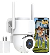 CiKiKWXO 5G WiFi Light Security Camera, 2.5K 5MP Outdoor Security Camera | 360° PTZ Home Security...