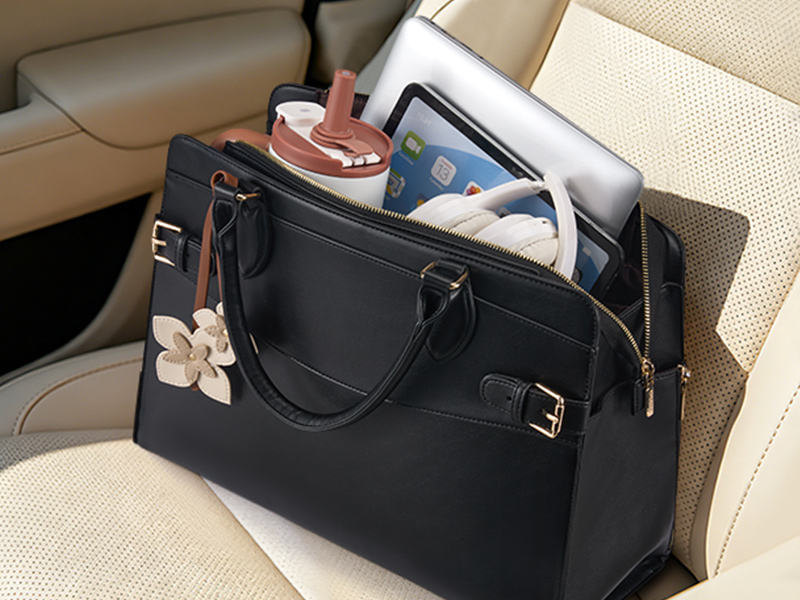 Fits your 15.6 inch laptop tablet tumbler charger and more. Compartments keep it all organized.