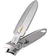 ZIZZON Wide Opening Nail Clippers for Thick Nails, Ultra Sharp Nail Cutter with Catcher and Lock,...