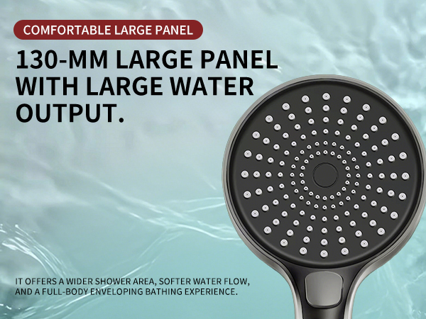 130mm large panel showerhead