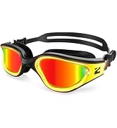 ZIONOR G1 Nava Hydrophilic Nano-Coated Anti-Fog Unisex Swim Goggles-Clear Vision & No Leak Design