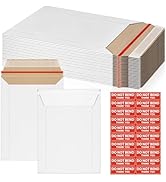 CXIIPOL 20 Pack Rigid Mailers 6x8 Inch Self Seal Document Mailers, Protective Flat Cardboard Stur...