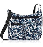 KAMO Crossbody Bag for Women - Multi-pocket Shoulder Bag Lightweight Messenger Bag Casual printed...